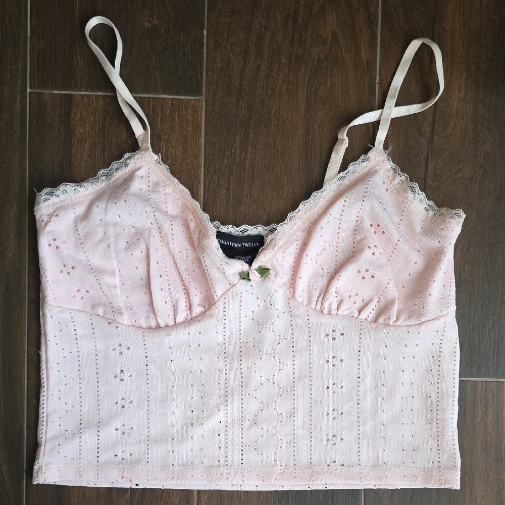 Chantelle Women's Pink Lace Camisole